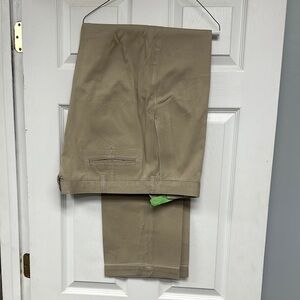 Khaki Polo Ralph Lauren  with Flat Front Design and Full Length